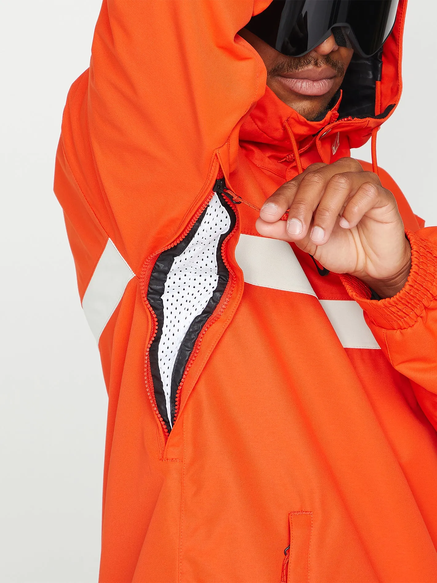 Longo Pullover Jacket - Orange Shock