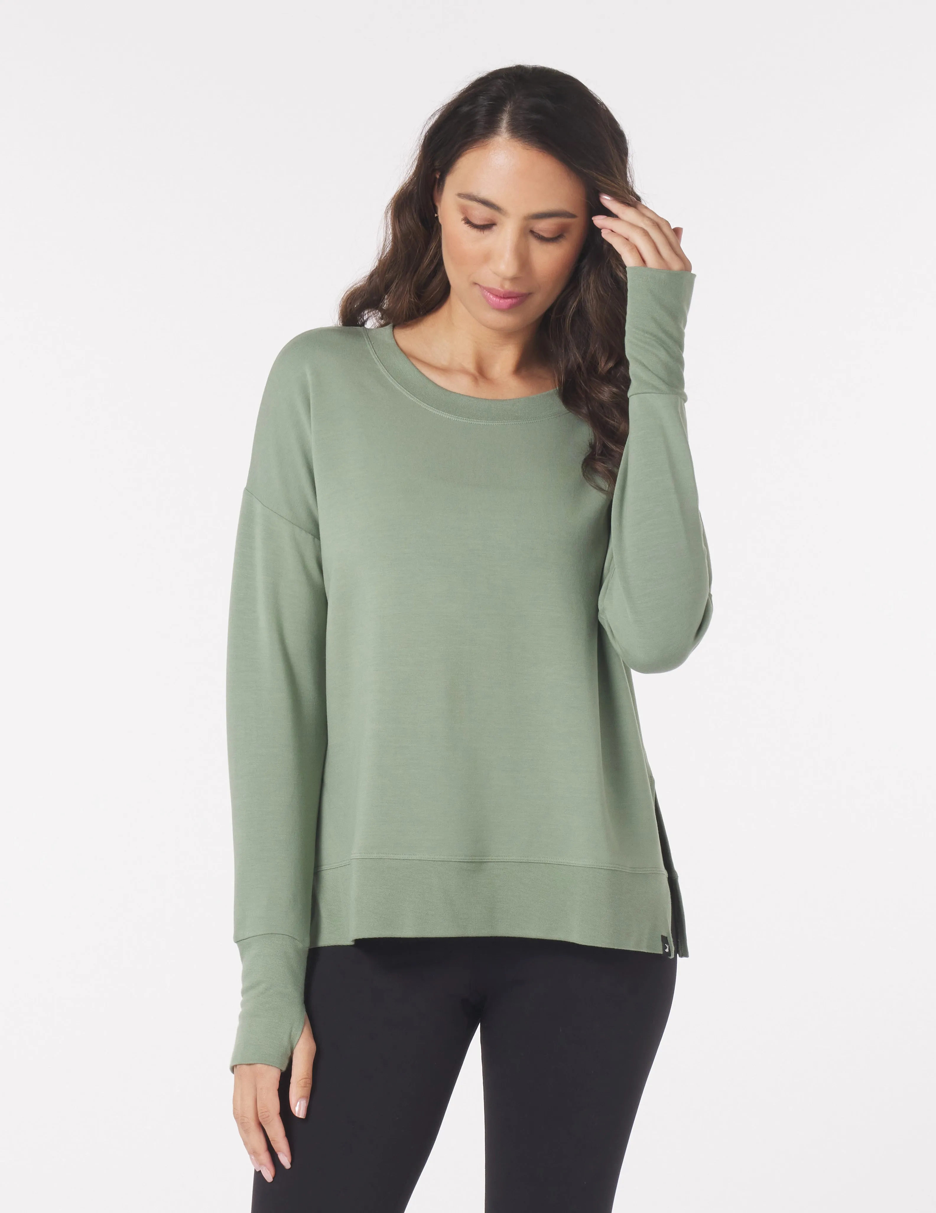 Lounge Long Sleeve: Sage