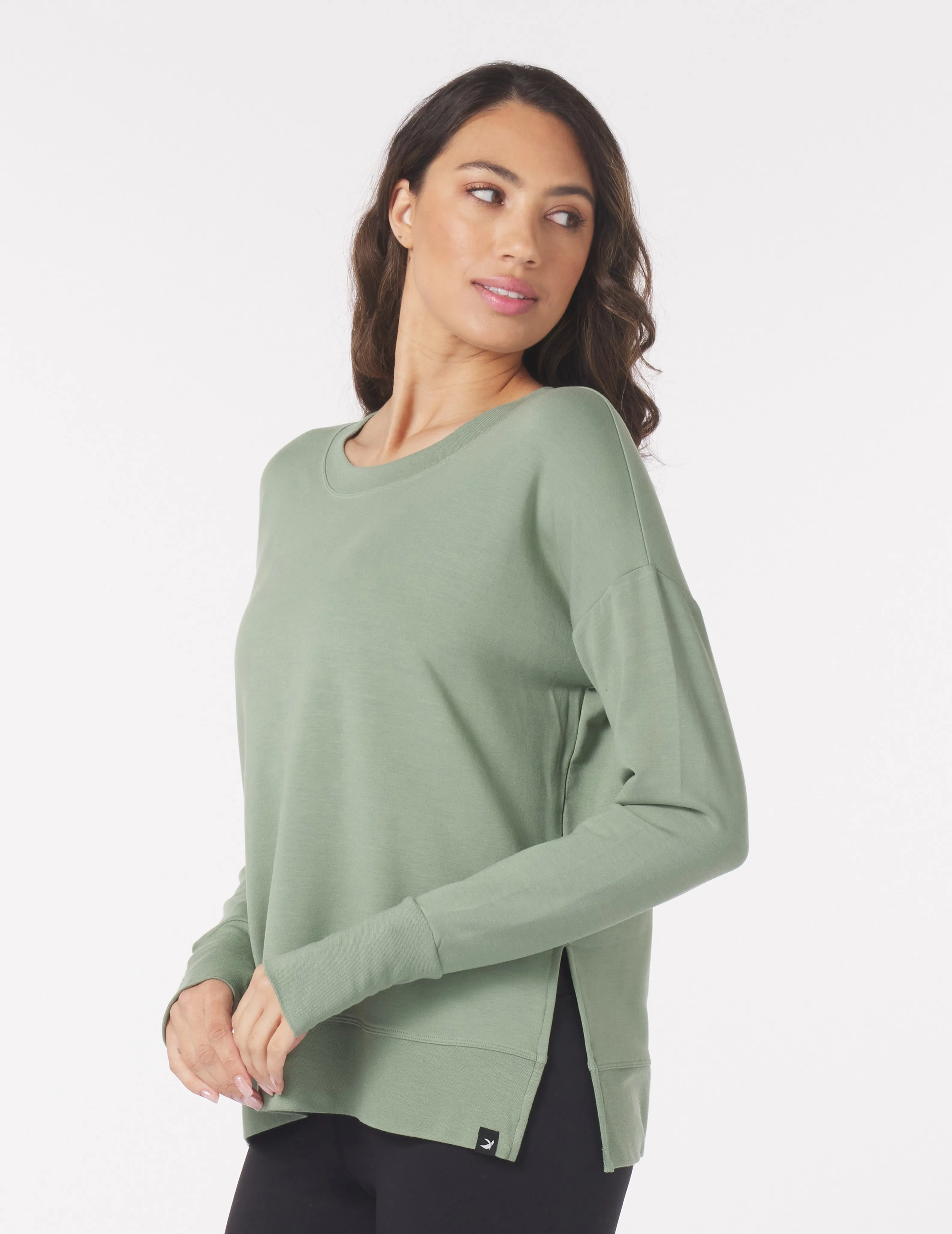 Lounge Long Sleeve: Sage