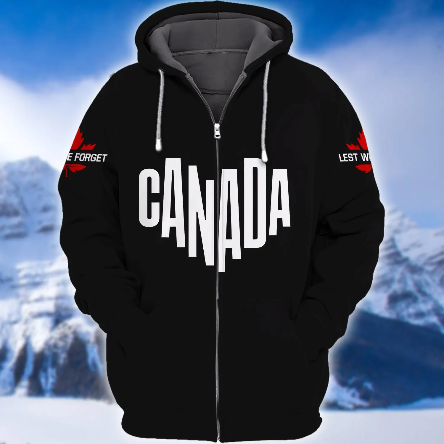 Love Canada, Day Remembrance Soldier Design 3D Printed Shirts