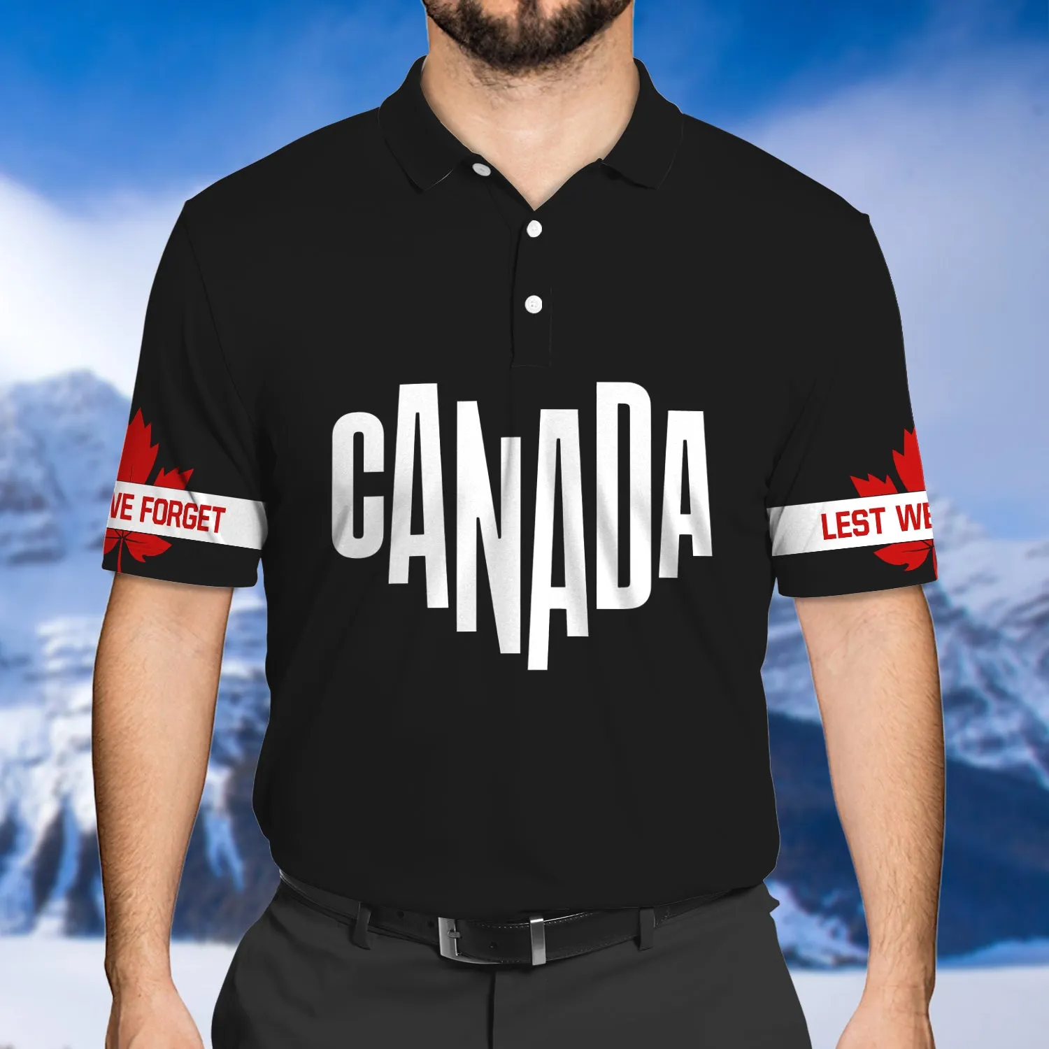 Love Canada, Day Remembrance Soldier Design 3D Printed Shirts