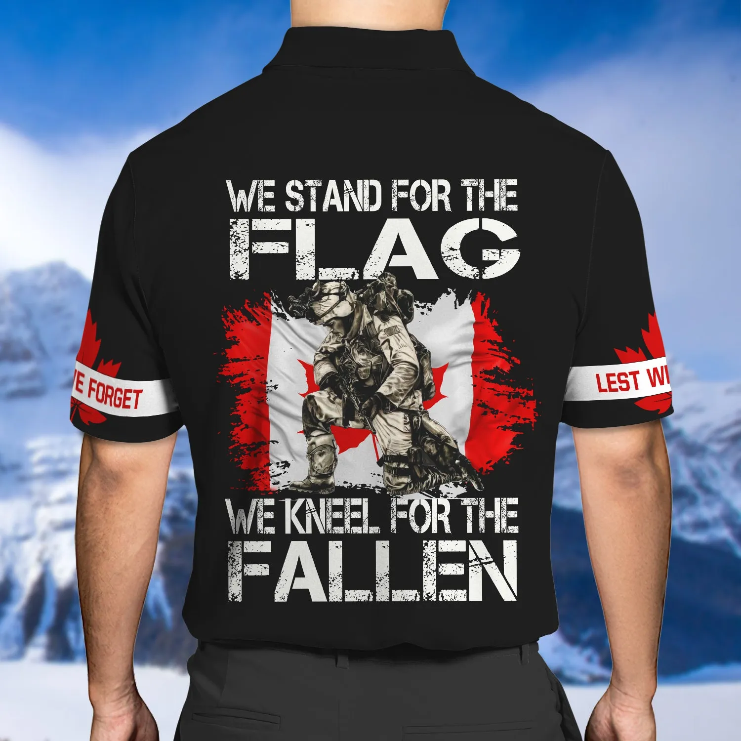 Love Canada, Day Remembrance Soldier Design 3D Printed Shirts
