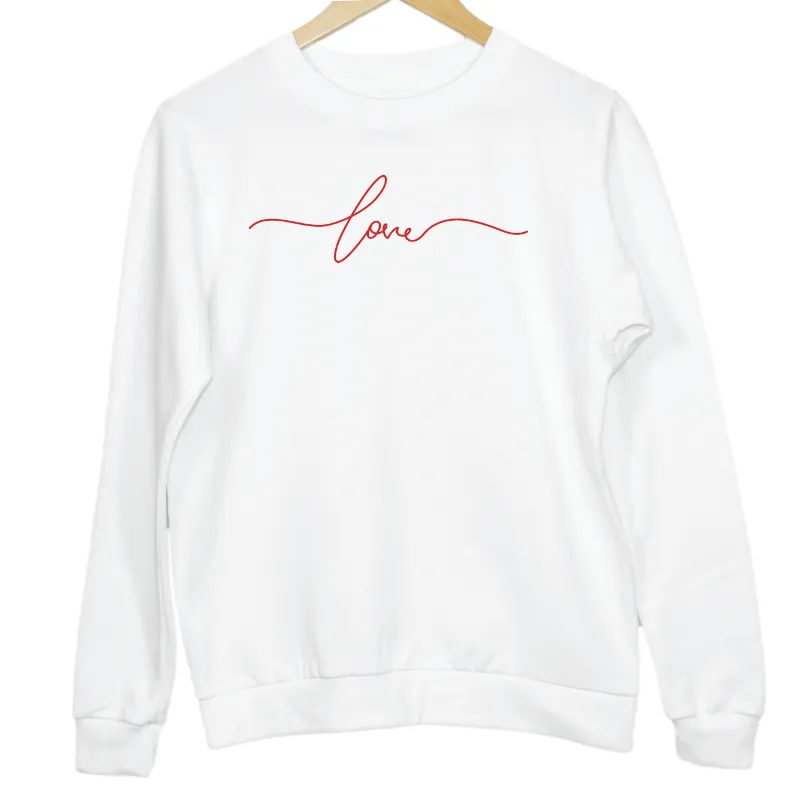 LOVE Graphic Crew Neck Sweatshirt