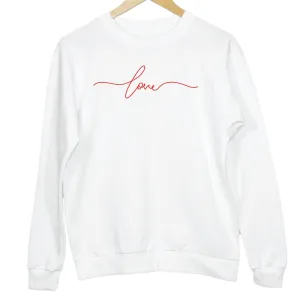 LOVE Graphic Crew Neck Sweatshirt