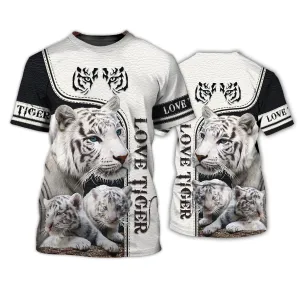 Love Tiger, White Tiger, Tiger Mom And Baby