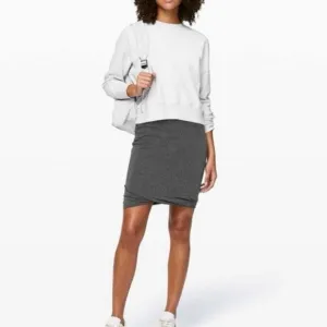 Lululemon Women’s Boulevard Bliss Bubble Skirt in Heather Gray Size 6