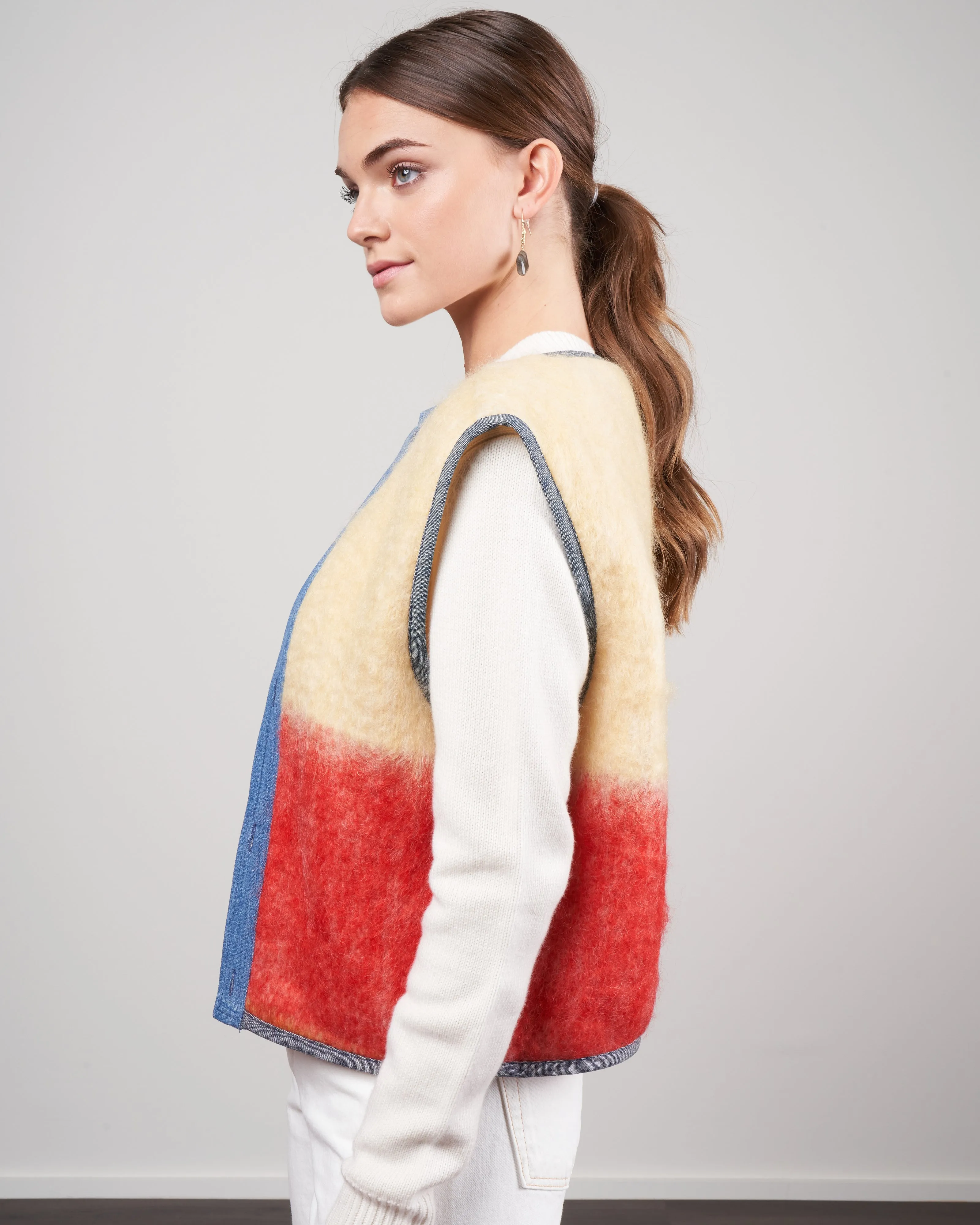 lummis mohair jacket upcycled one-of-a-kind jacket - isaac vintage