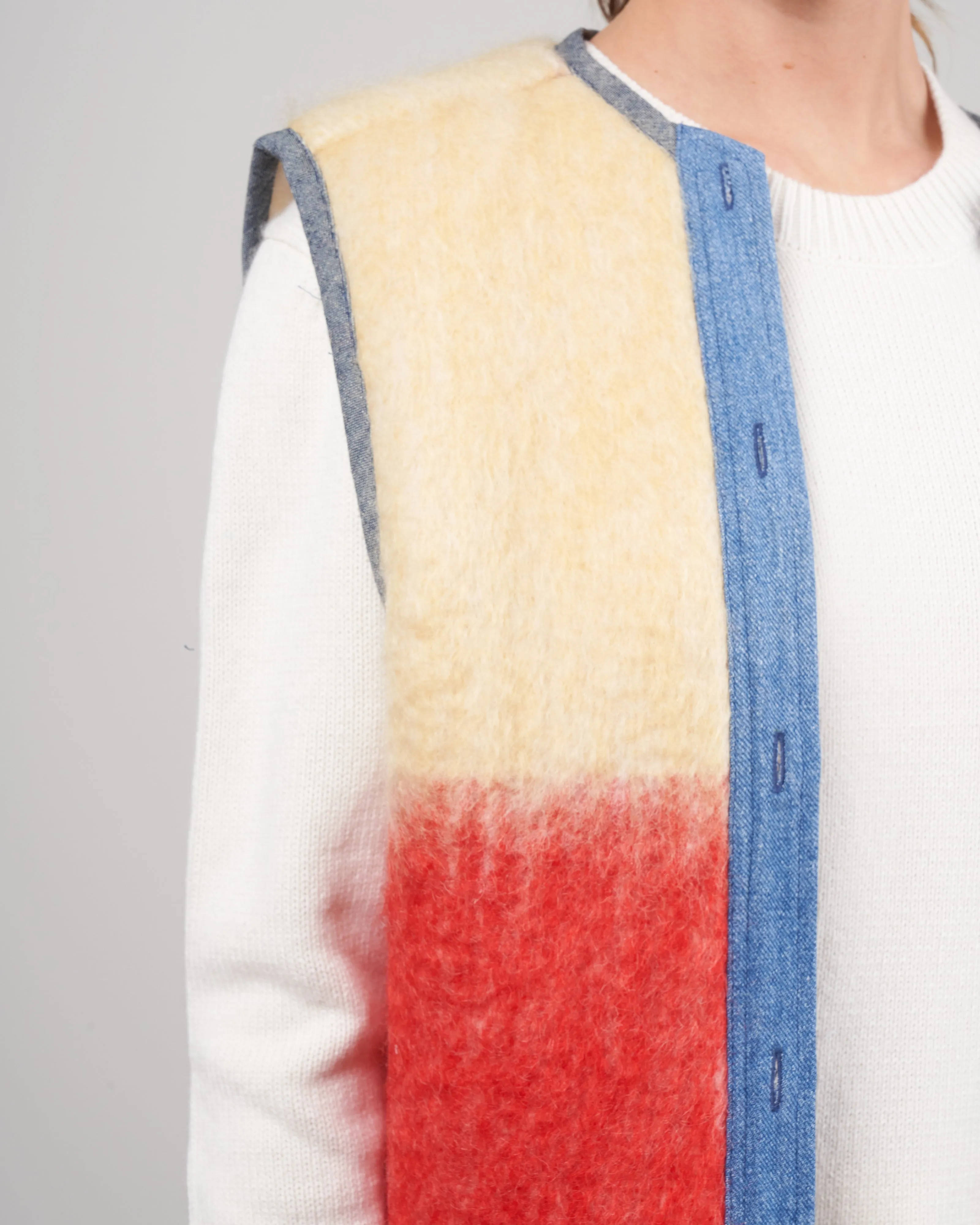 lummis mohair jacket upcycled one-of-a-kind jacket - isaac vintage