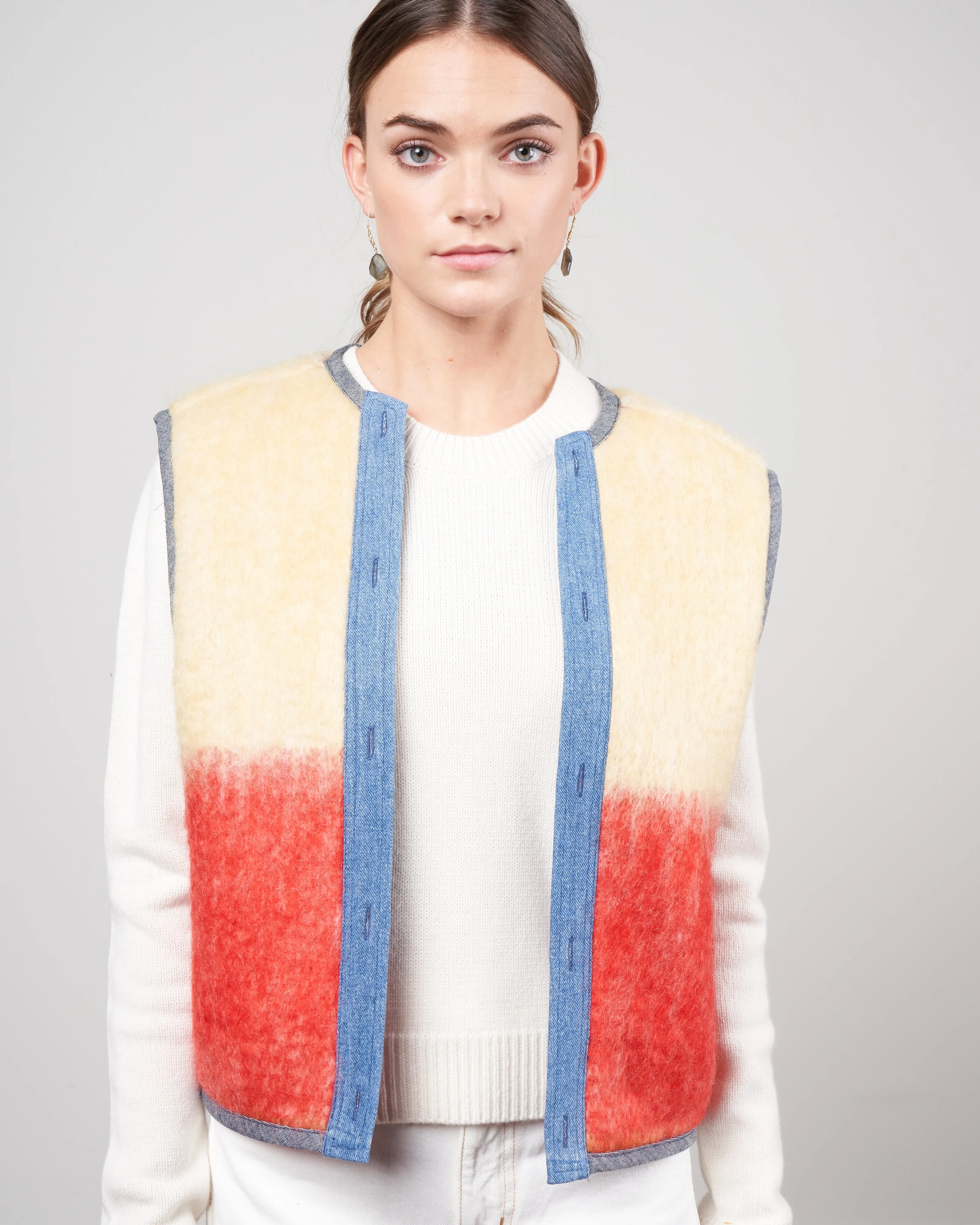 lummis mohair jacket upcycled one-of-a-kind jacket - isaac vintage