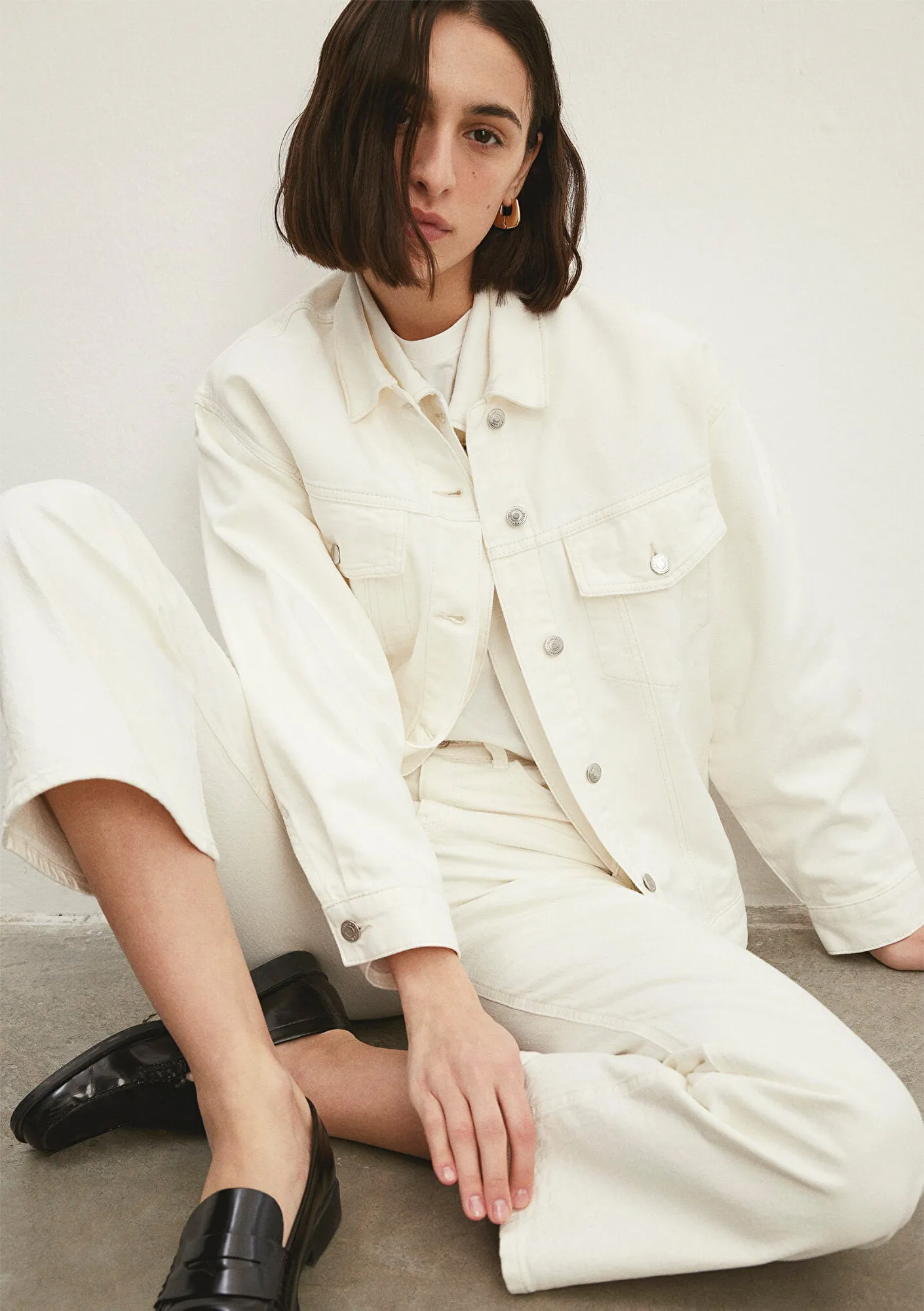 Luna Off White Denim Jean Jacket