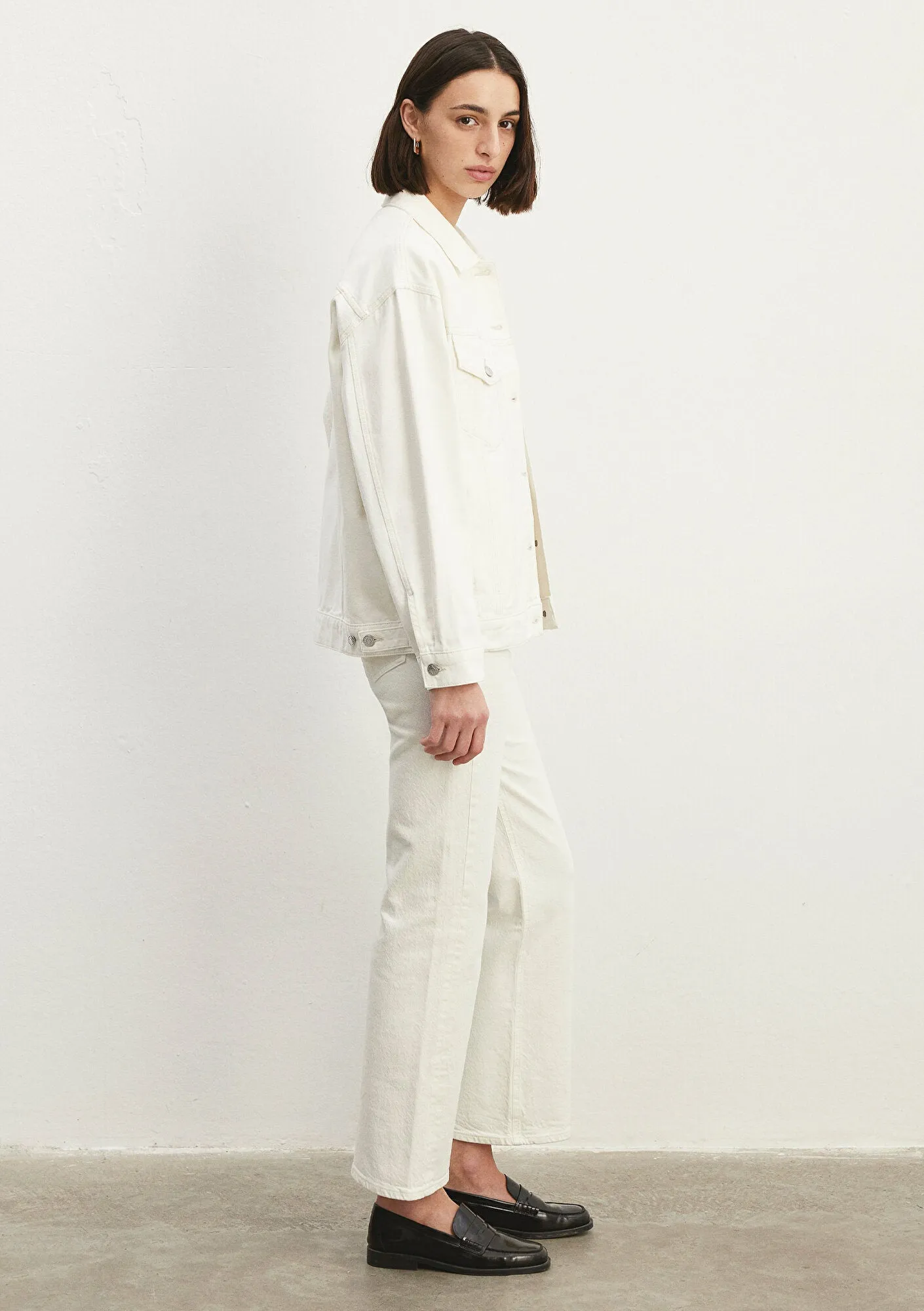 Luna Off White Denim Jean Jacket