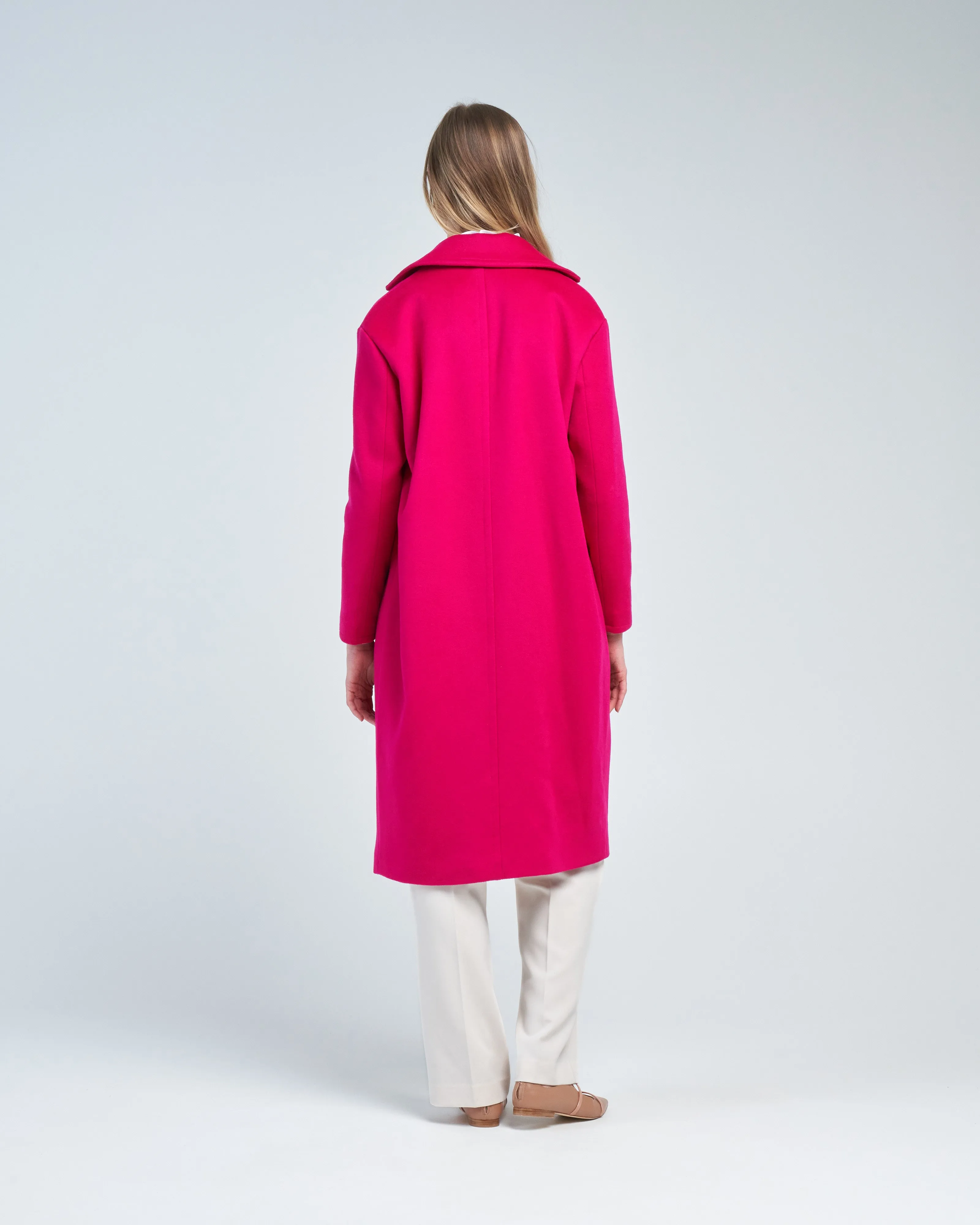 luxury wool double breasted coat