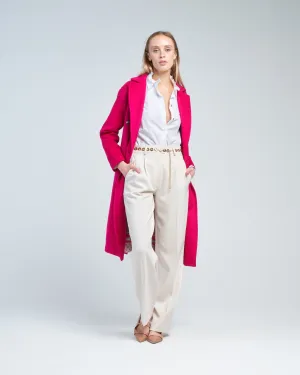 luxury wool double breasted coat
