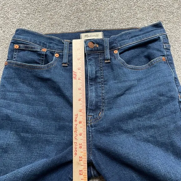 Madewell Jeans Adult 29 Blue Skinny Flare Stretch Denim High Rise Ladies