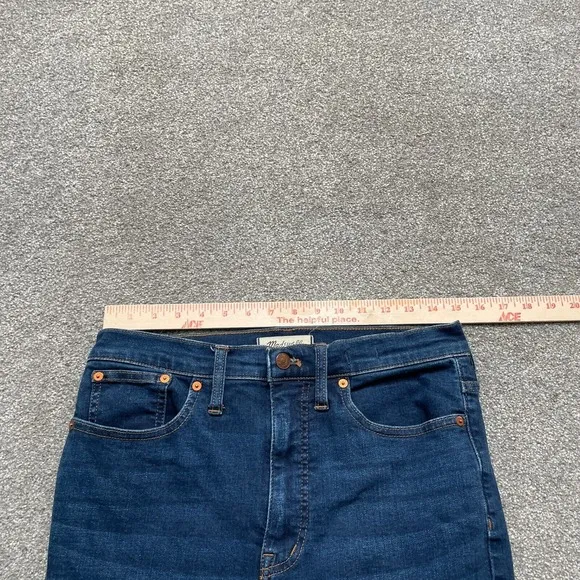 Madewell Jeans Adult 29 Blue Skinny Flare Stretch Denim High Rise Ladies
