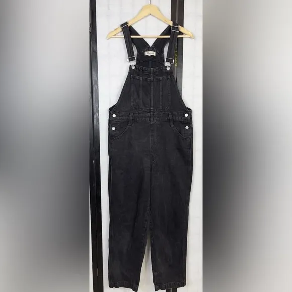 Madewell Straight-Leg Overalls in Lunar Wash