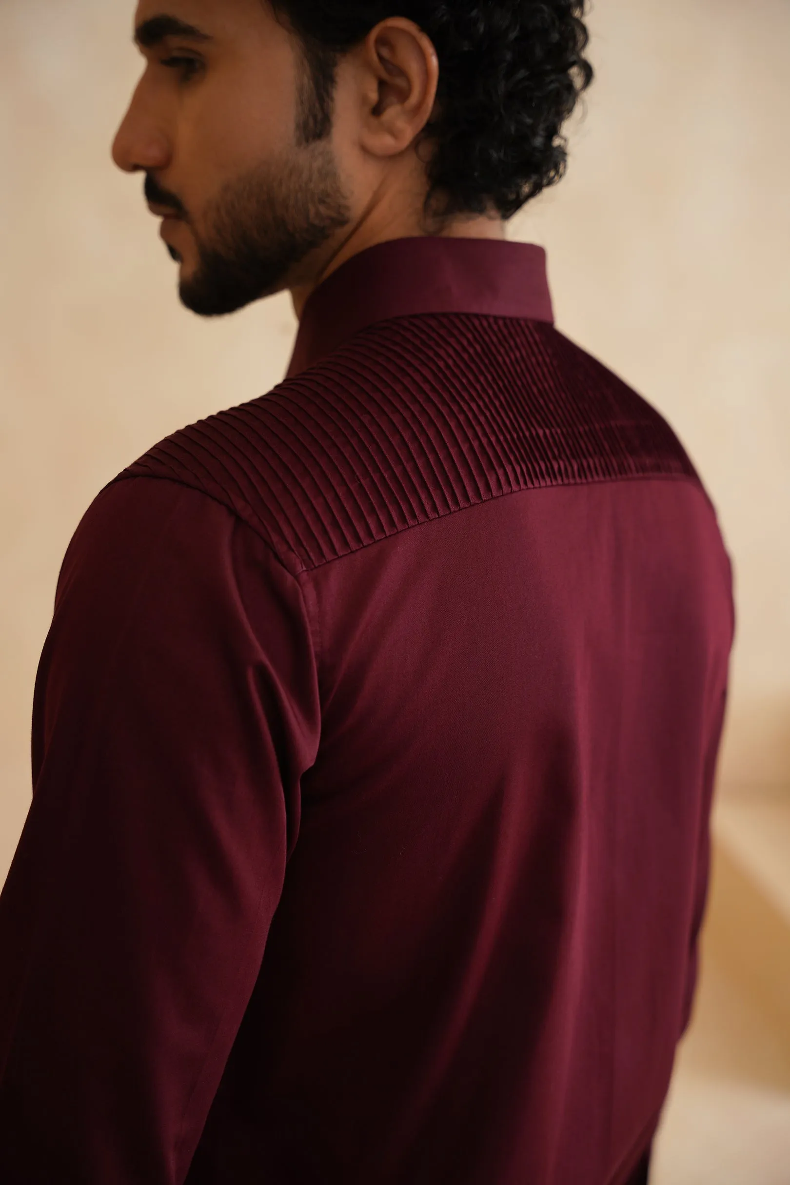 Magic wine tucks mens shirt
