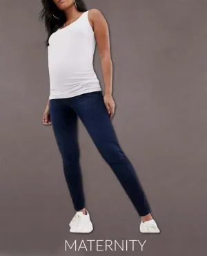Mama Ankle Jeanish Twilight Rinse