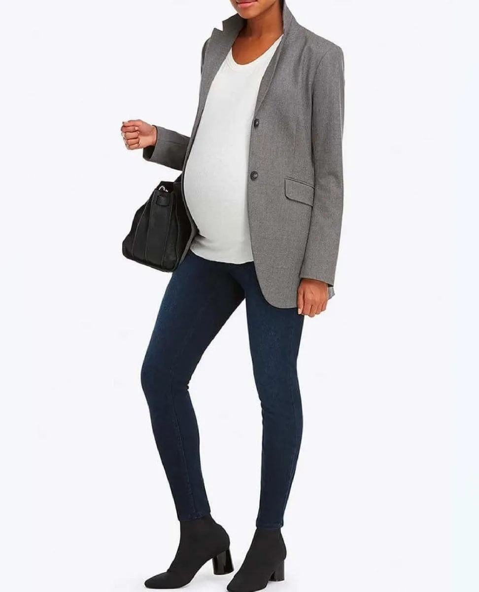 Mama Ankle Jeanish Twilight Rinse