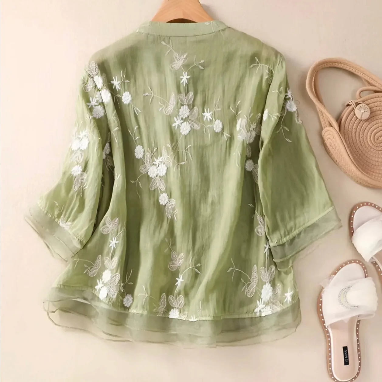 MARIE - FLORAL BUTTON BLOUSE