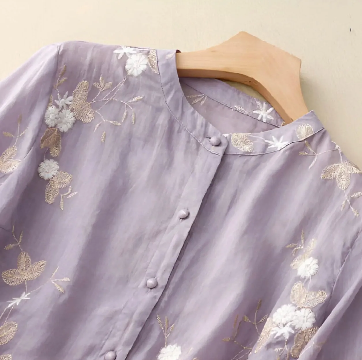 MARIE - FLORAL BUTTON BLOUSE