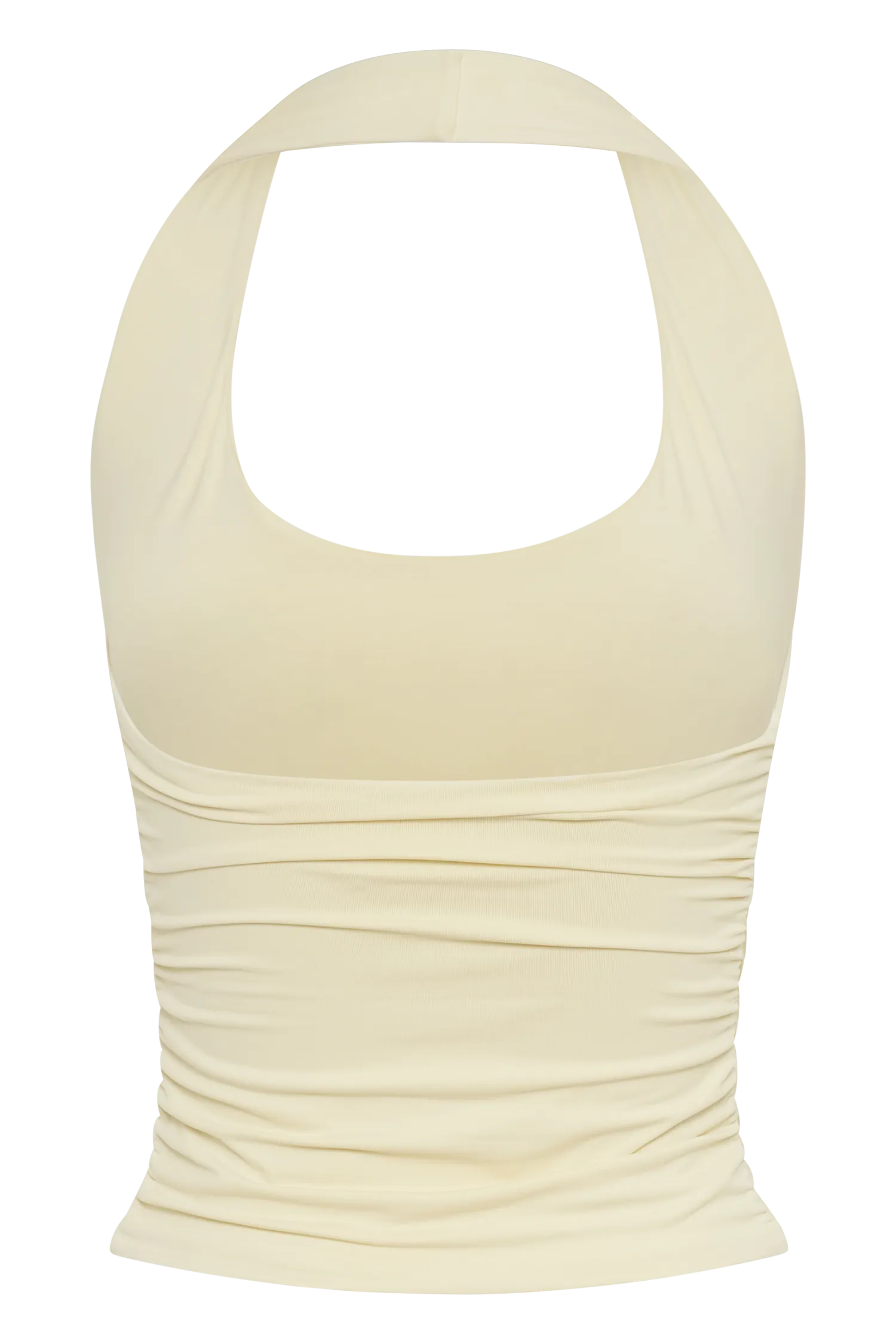 Marie Recycled Halter Top - Lemon Sherbet