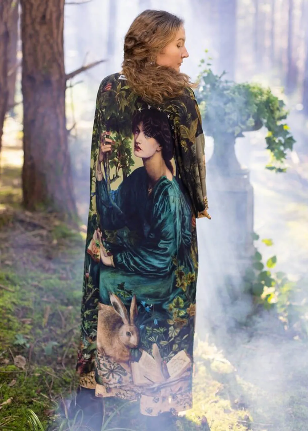 Market Of Stars Bella Notte Rabbit And Moon Long Kimono Multi