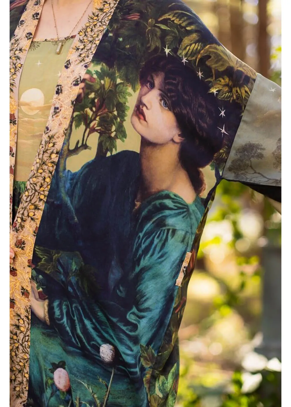 Market Of Stars Bella Notte Rabbit And Moon Long Kimono Multi