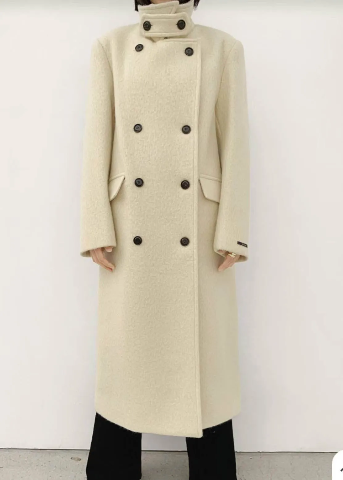 MARTIN ALPACA COAT IVORY