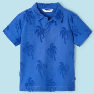 Mayoral Blue Palm Tree Polo