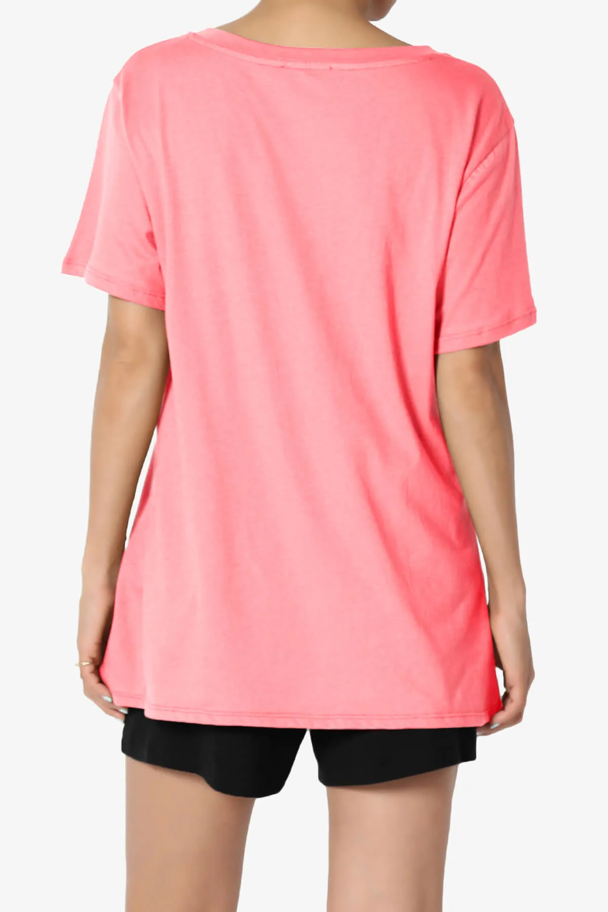 Mayra V-Neck Cotton Boyfriend Tee PLUS