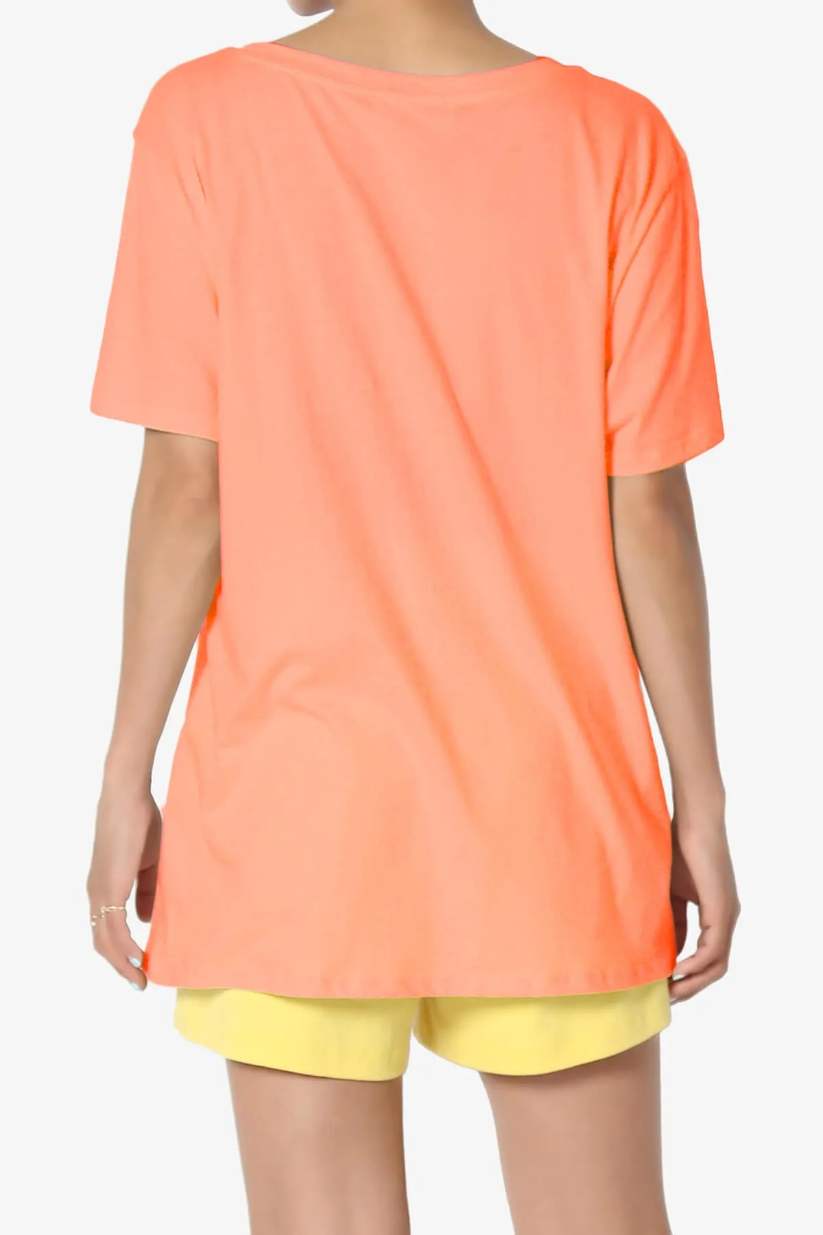 Mayra V-Neck Cotton Boyfriend Tee PLUS