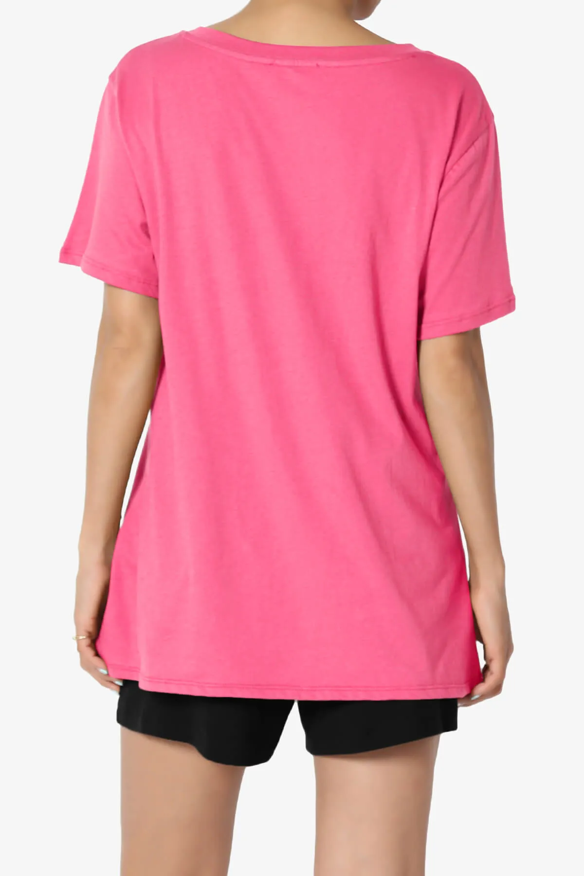 Mayra V-Neck Cotton Boyfriend Tee PLUS