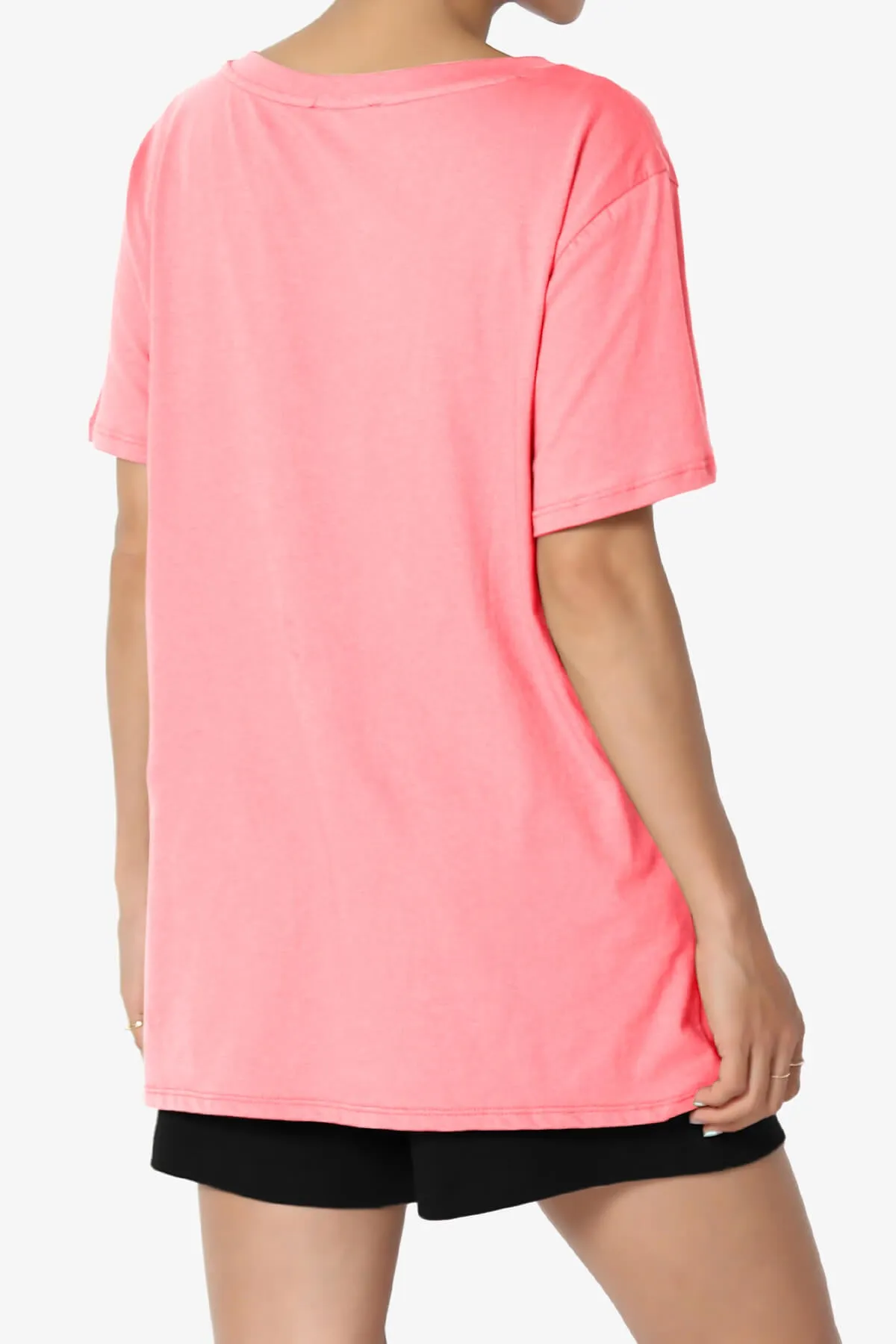 Mayra V-Neck Cotton Boyfriend Tee PLUS
