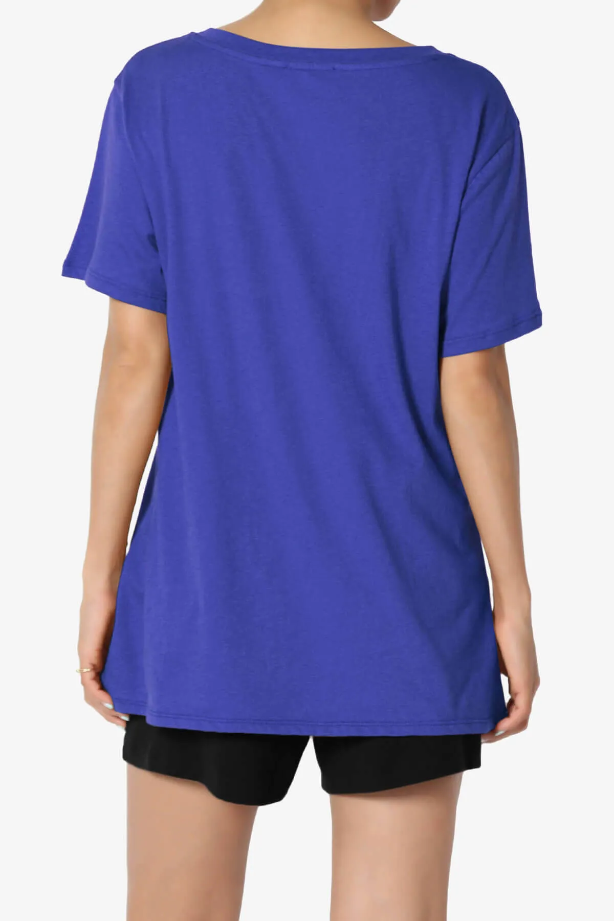 Mayra V-Neck Cotton Boyfriend Tee PLUS