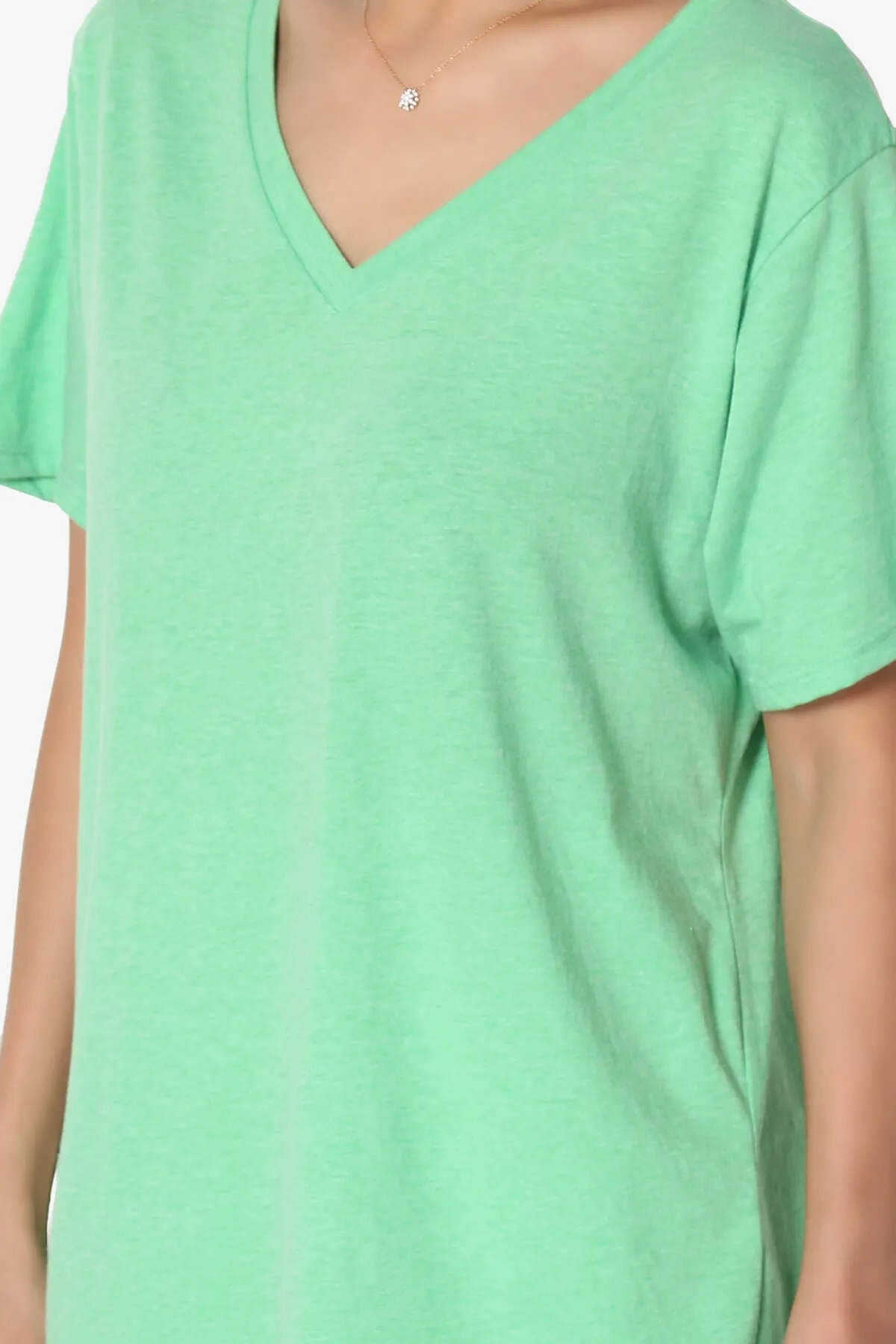 Mayra V-Neck Cotton Boyfriend Tee PLUS