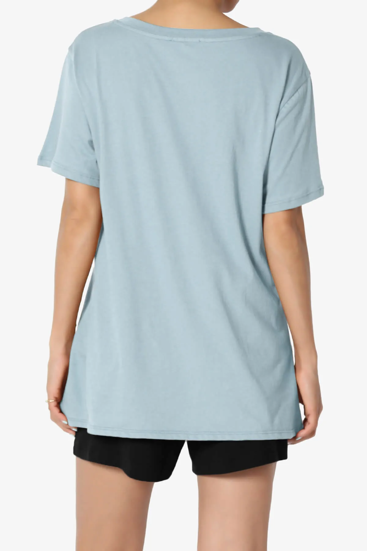 Mayra V-Neck Cotton Boyfriend Tee PLUS