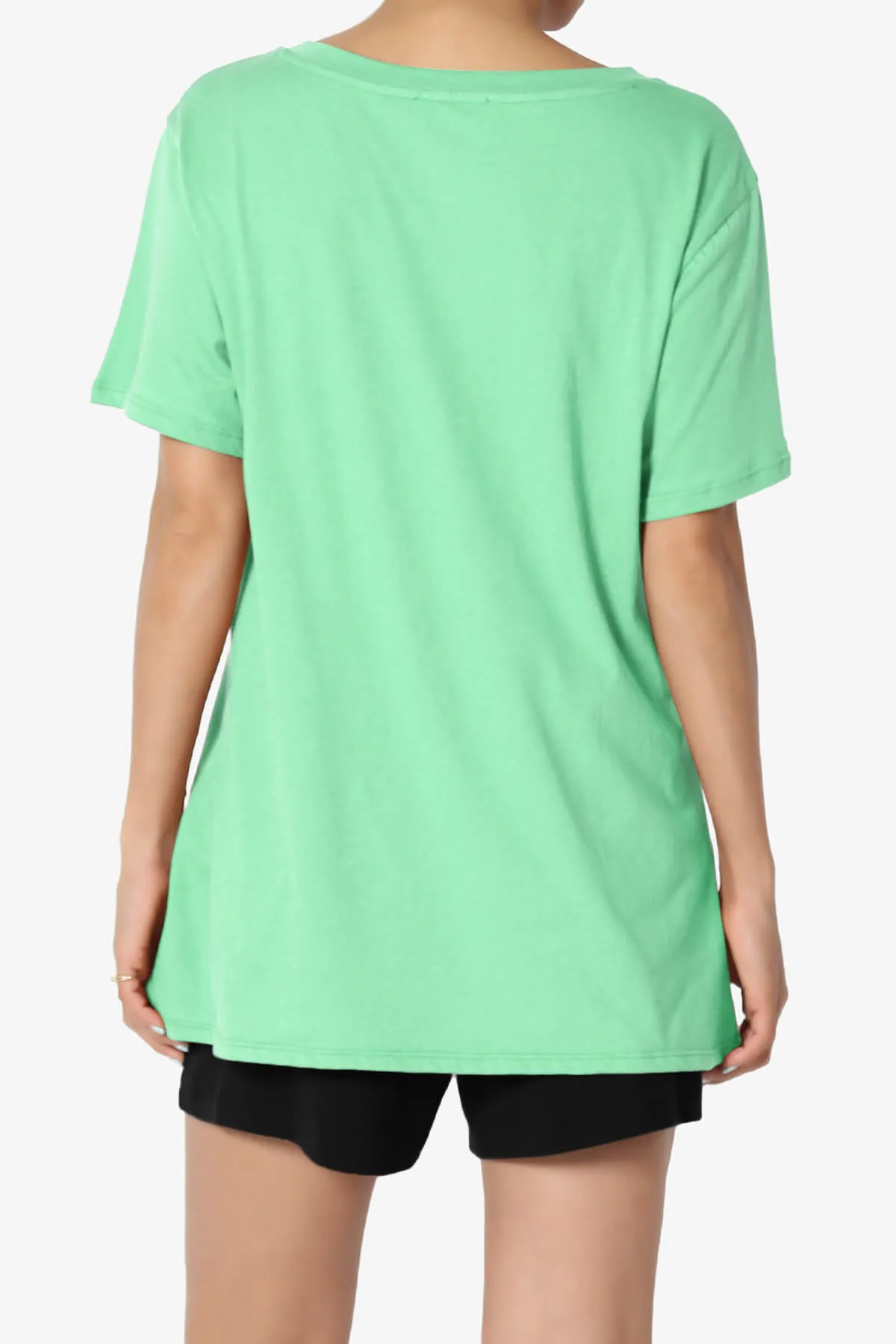 Mayra V-Neck Cotton Boyfriend Tee PLUS