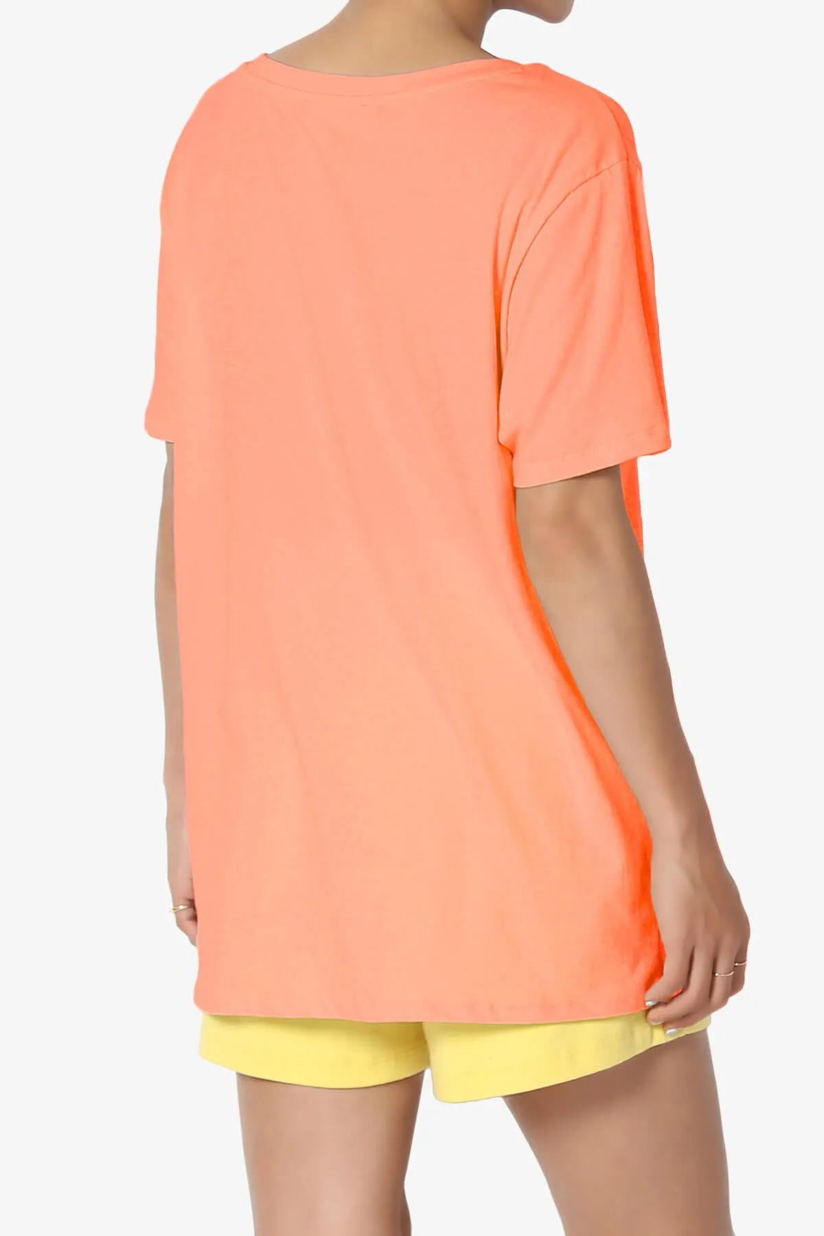 Mayra V-Neck Cotton Boyfriend Tee PLUS