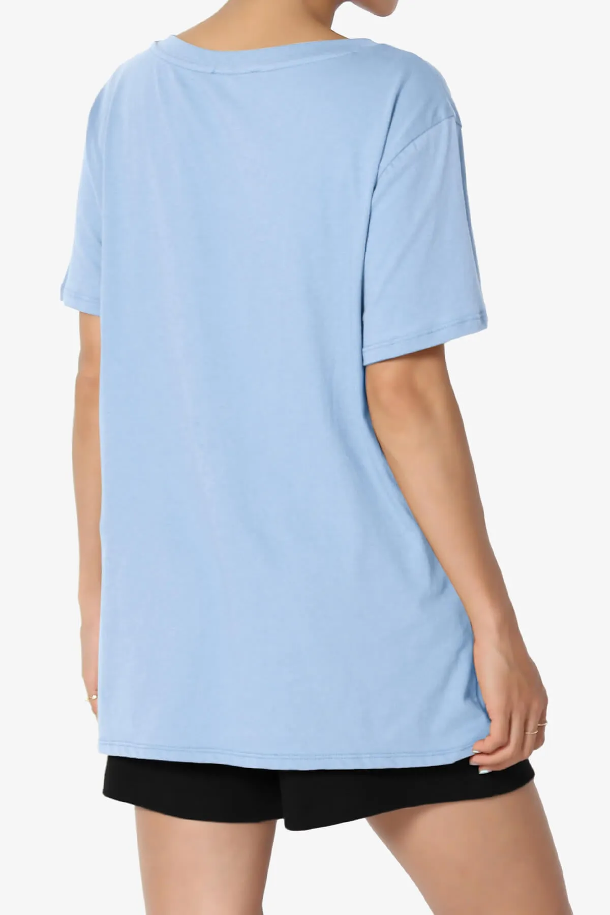 Mayra V-Neck Cotton Boyfriend Tee PLUS