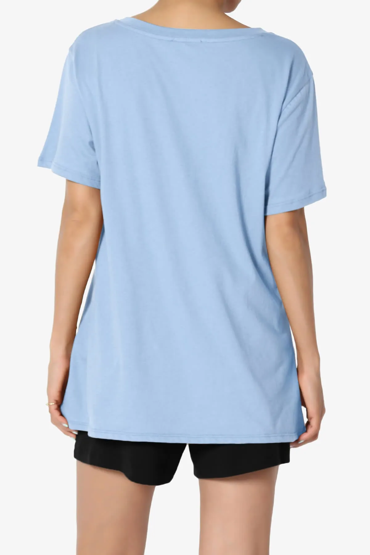 Mayra V-Neck Cotton Boyfriend Tee PLUS