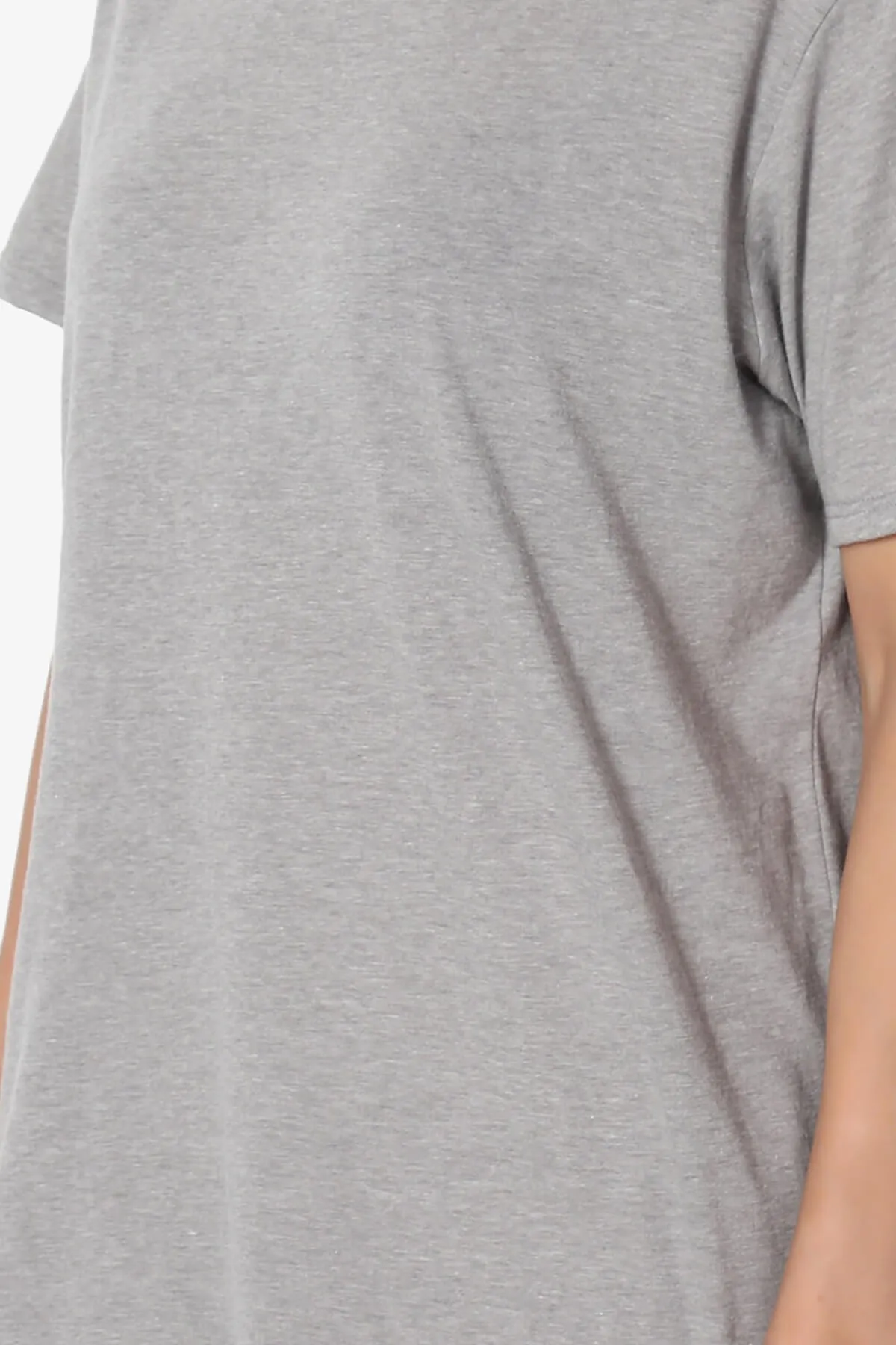 Mayra V-Neck Cotton Boyfriend Tee PLUS