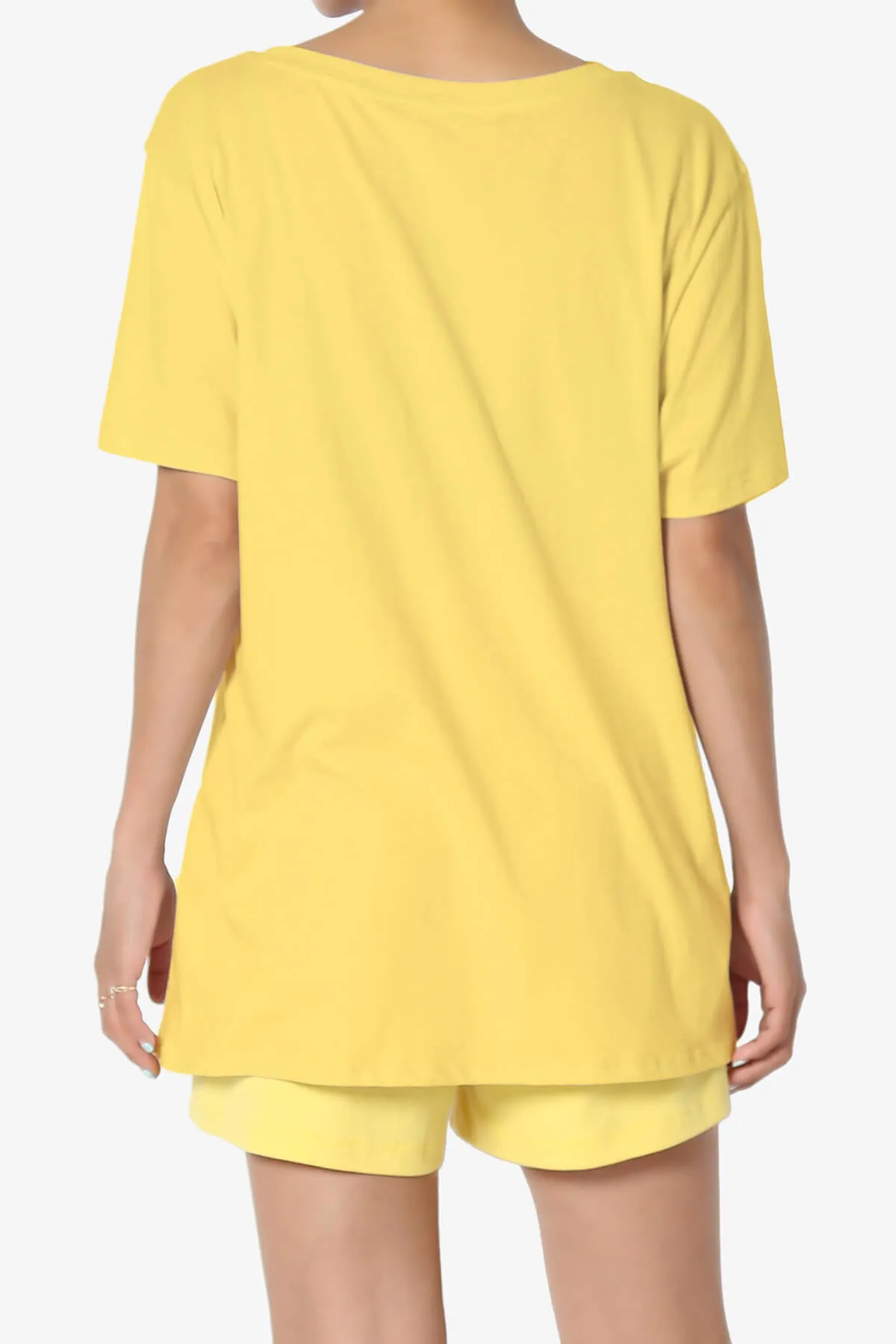 Mayra V-Neck Cotton Boyfriend Tee PLUS