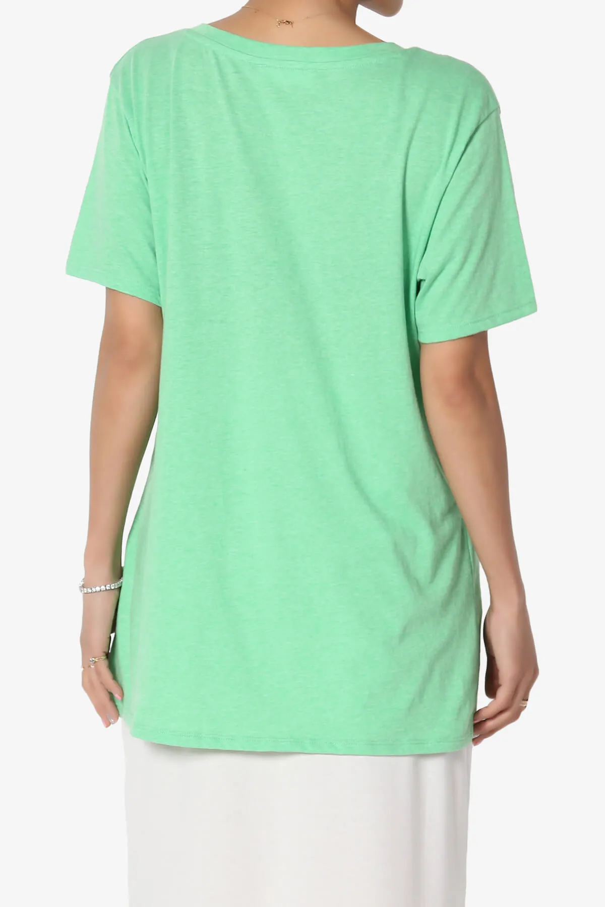 Mayra V-Neck Cotton Boyfriend Tee PLUS