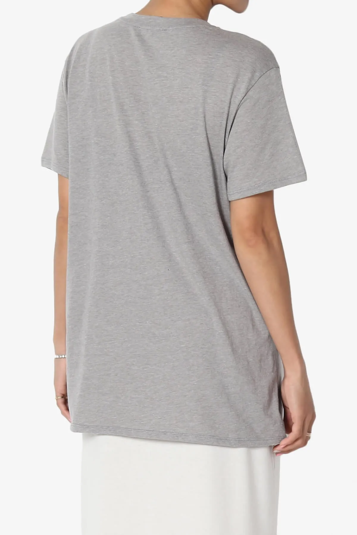 Mayra V-Neck Cotton Boyfriend Tee PLUS