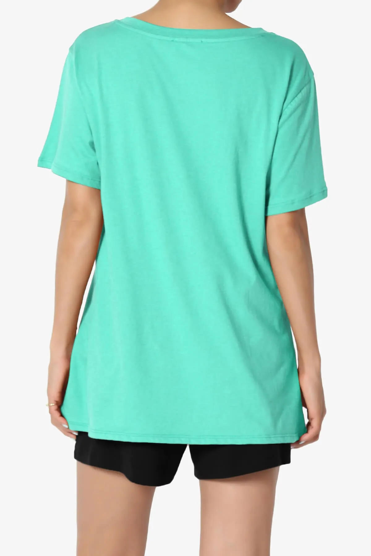 Mayra V-Neck Cotton Boyfriend Tee PLUS