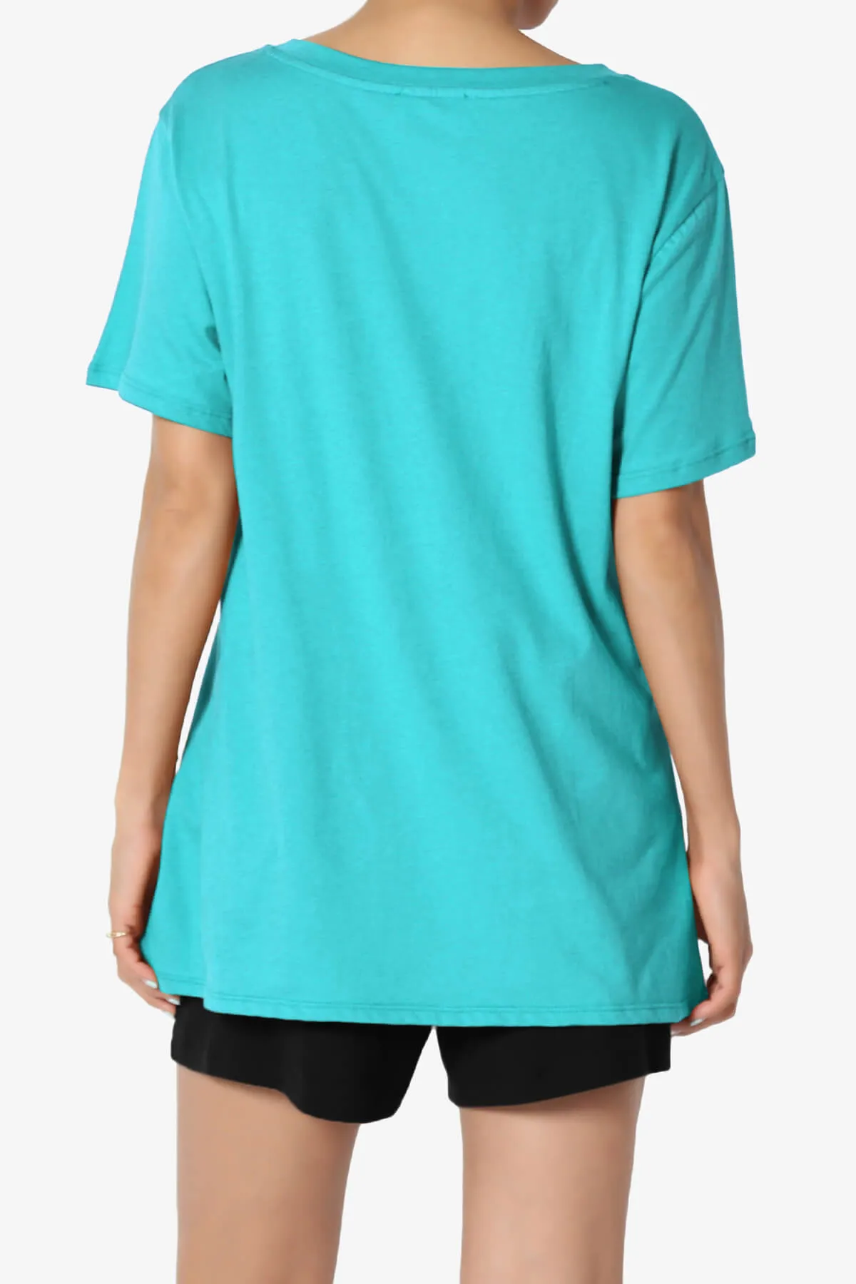 Mayra V-Neck Cotton Boyfriend Tee