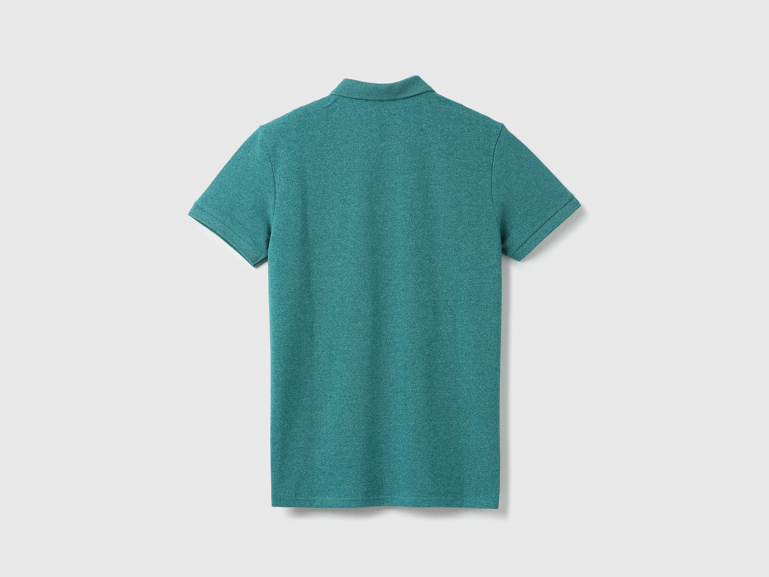Men Textured Polo Collar T-shirt