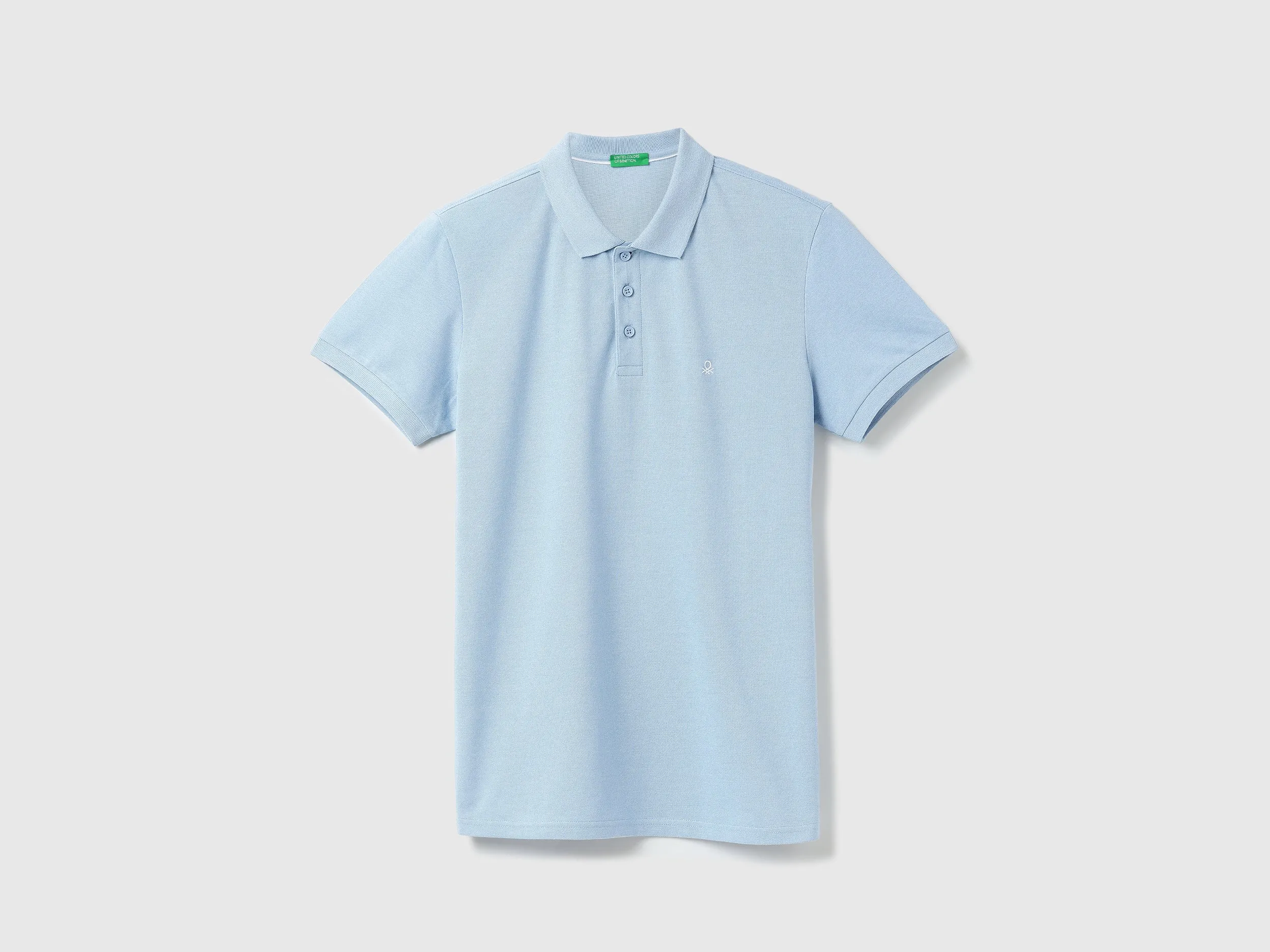Men Textured Polo Collar T-shirt