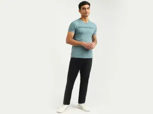 Men Textured Round Neck T-shirt